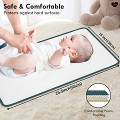 PHOEBUS BABY changing pad with wrist strap for travel.