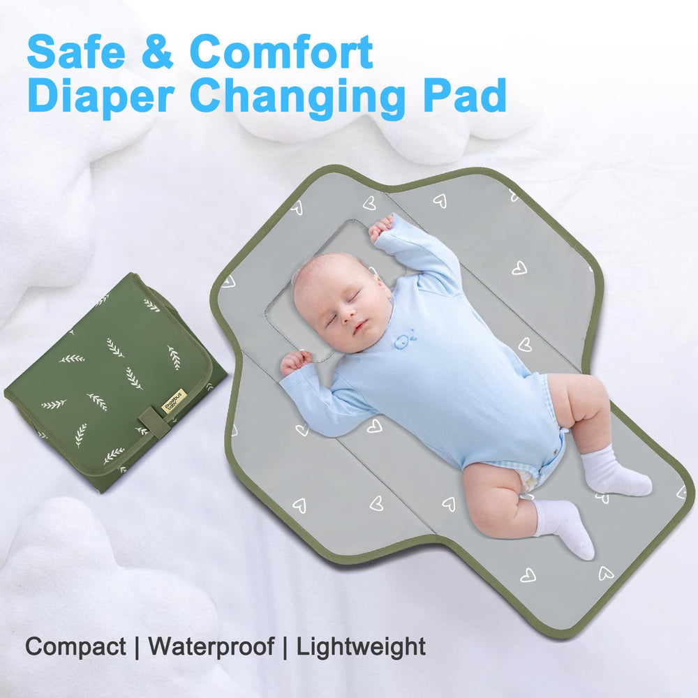 PHOEBUS BABY ready-in-diaper-bag mat fits in travel bags.