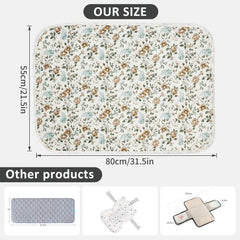 Phoebus Baby portable changing mat rolled for travel convenience