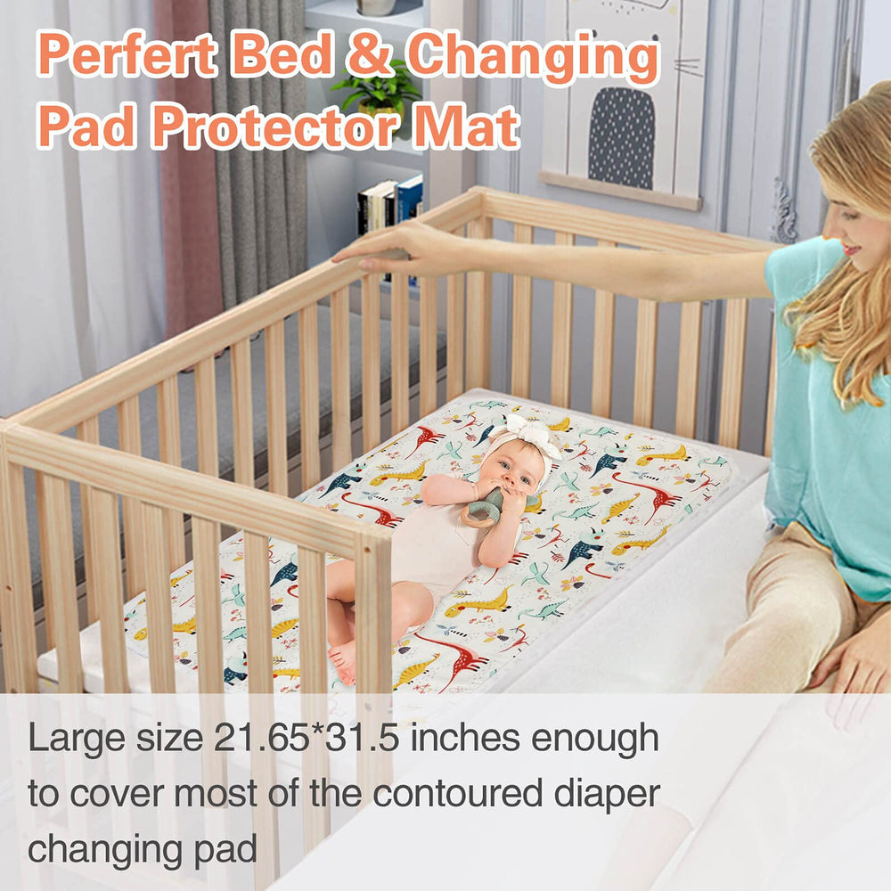 PHOEBUS BABY changing pad provides clean, dry surface during mess-prone moments.