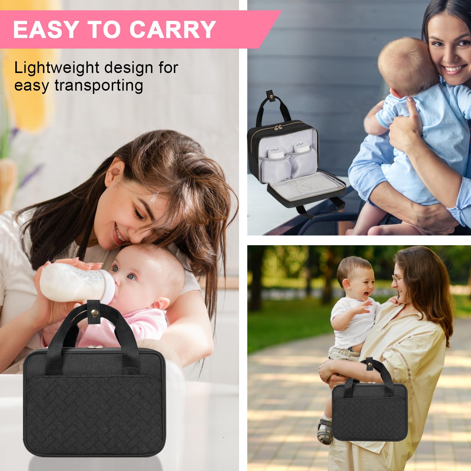 PHOEBUS BABY padded exterior protects pumps from bumps