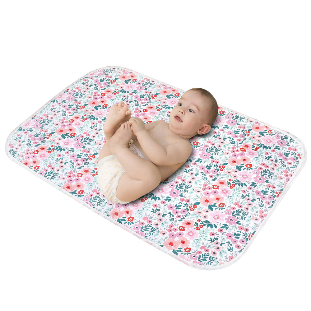 PHOEBUS BABY changing pad top view shows soft cotton surface for delicate skin.