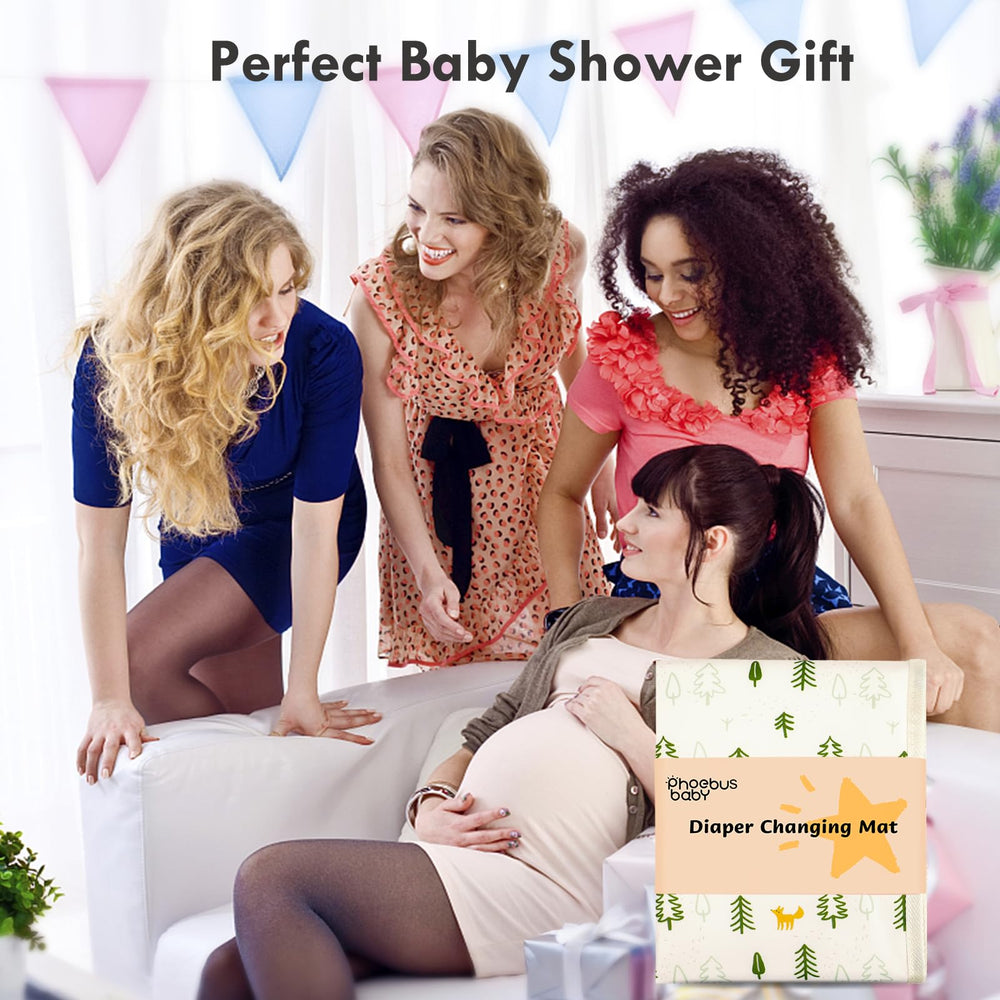 PHOEBUS BABY gift-ready changing pad suits baby showers.