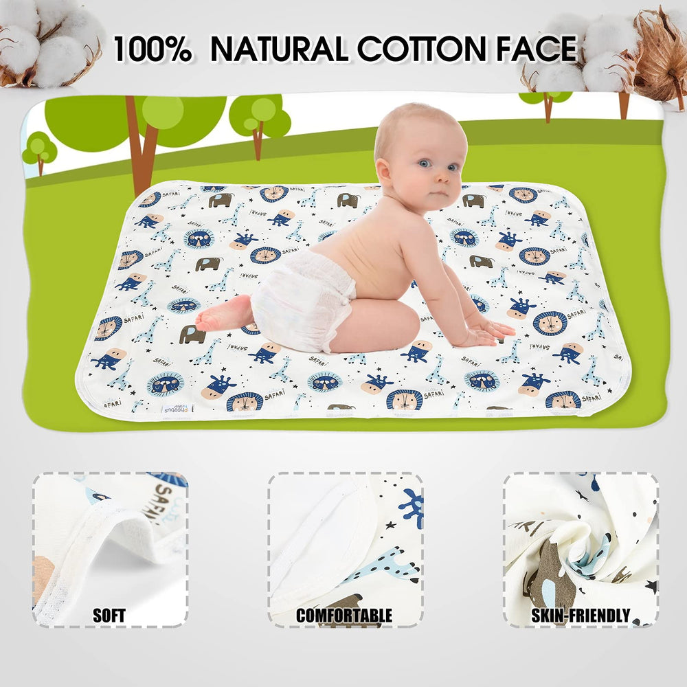 PHOEBUS BABY with leak-proof layer containing spills during changes.