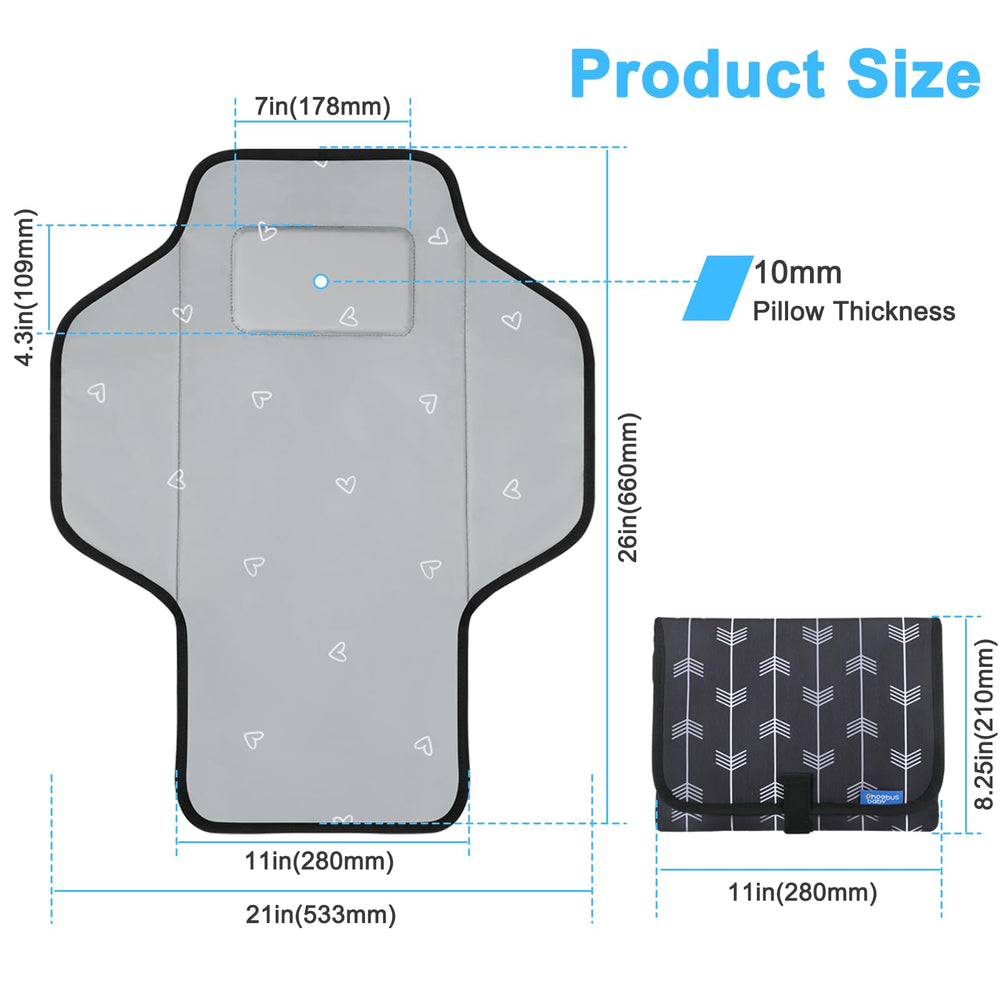 PHOEBUS BABY lightweight travel changing station for busy days.