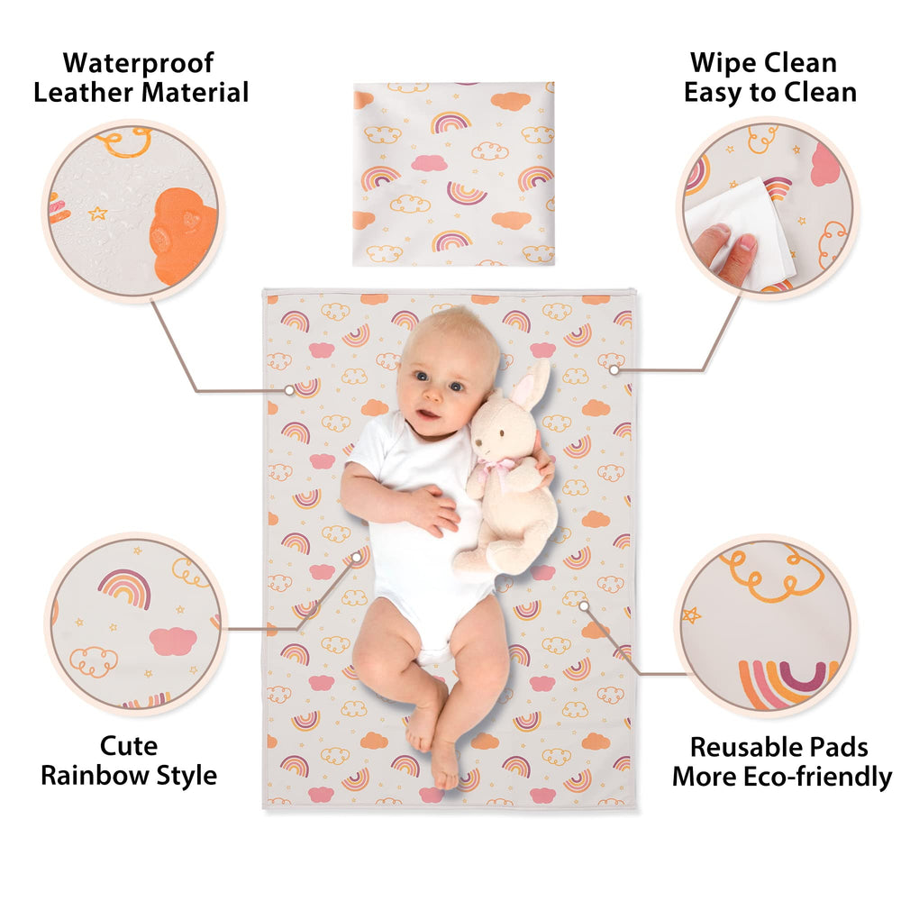 PHOEBUS BABY multipurpose changing mat fits beds, strollers, and sofas.