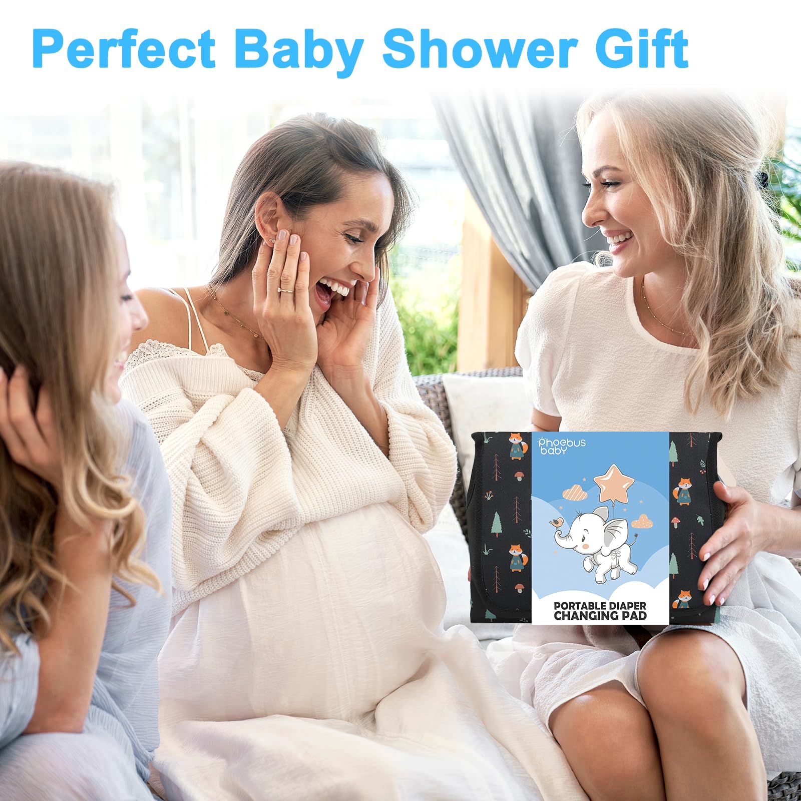 Phoebus Baby on-the-go changing mat fitting in a diaper bag