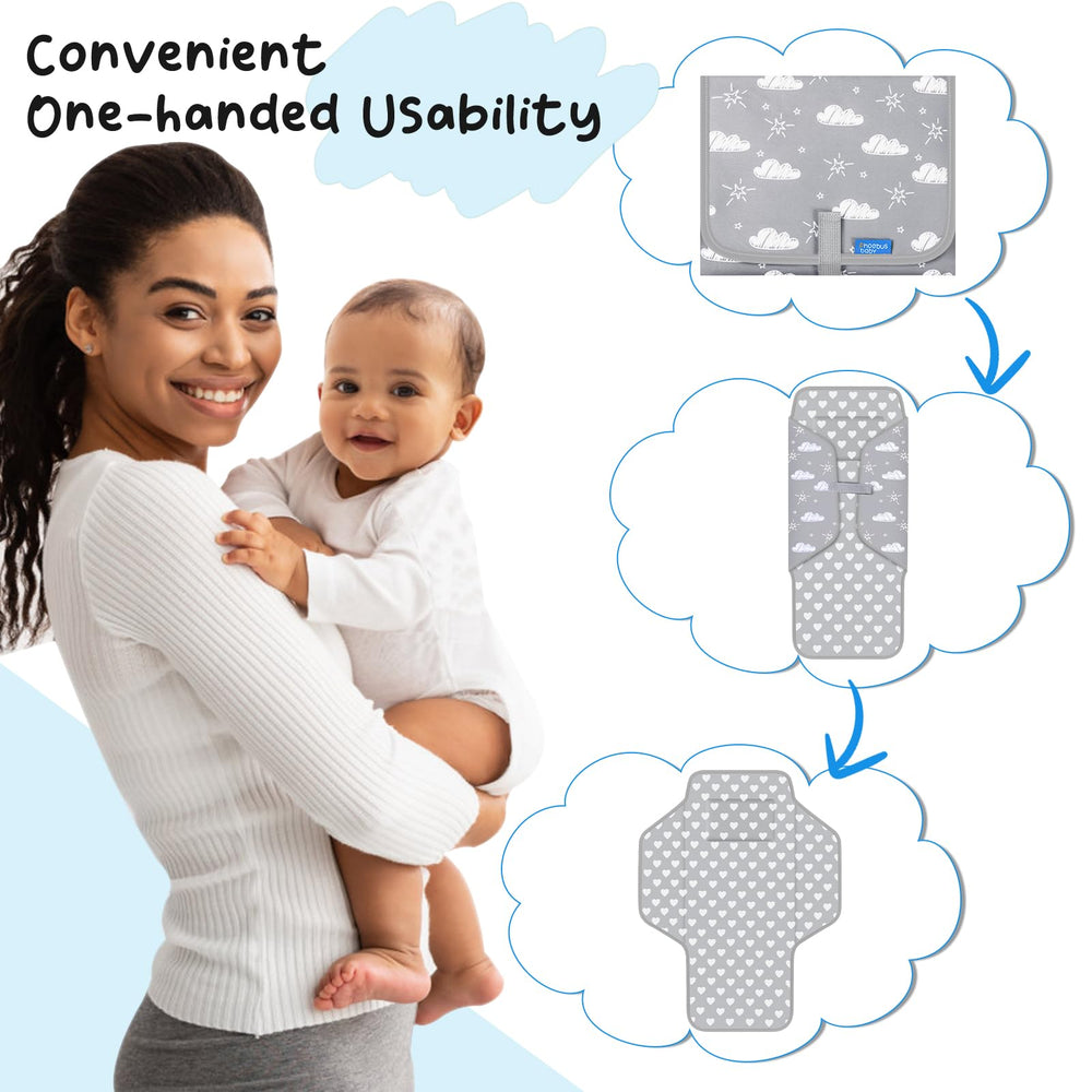 PHOEBUS BABY one-handed-use enables easy setup in crowded spaces