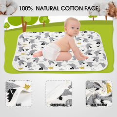 PHOEBUS BABY changing pad cotton surface close-up, gentle on baby skin.