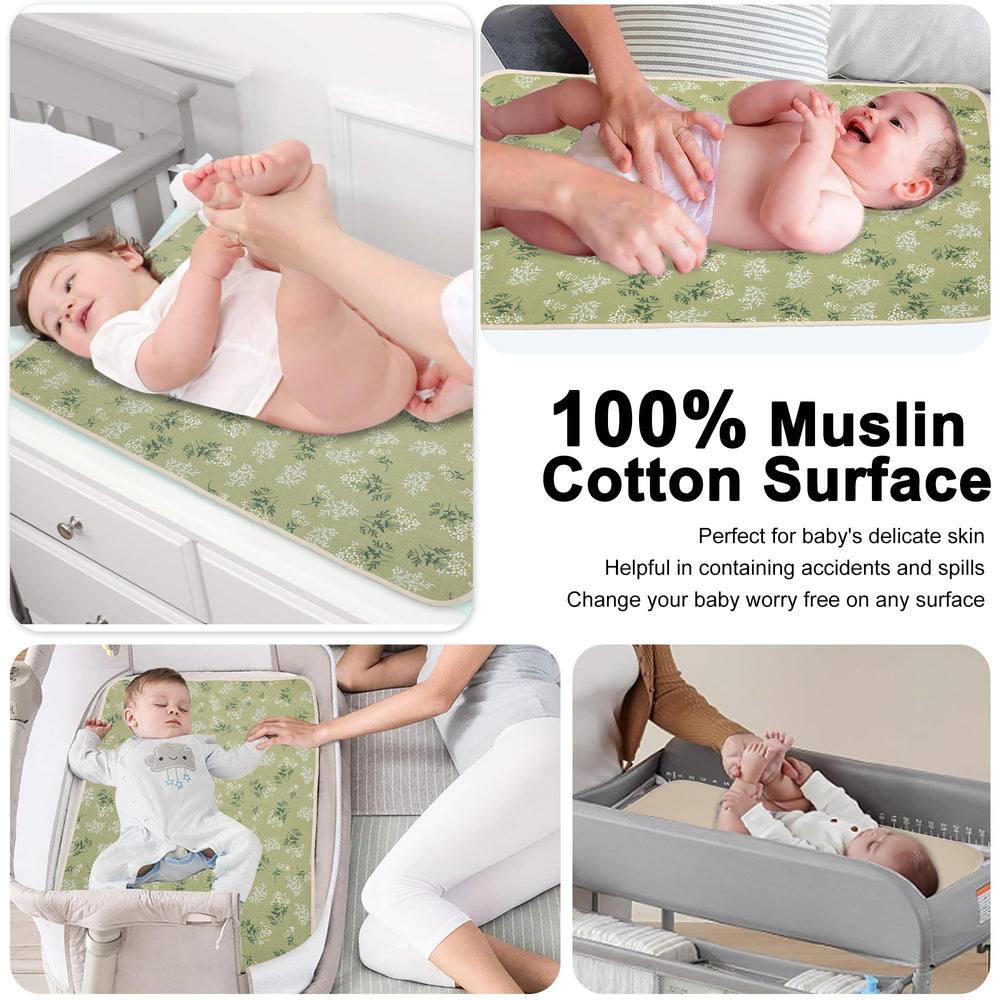 PHOEBUS BABY travel-friendly pad folds compactly for on-the-go use.