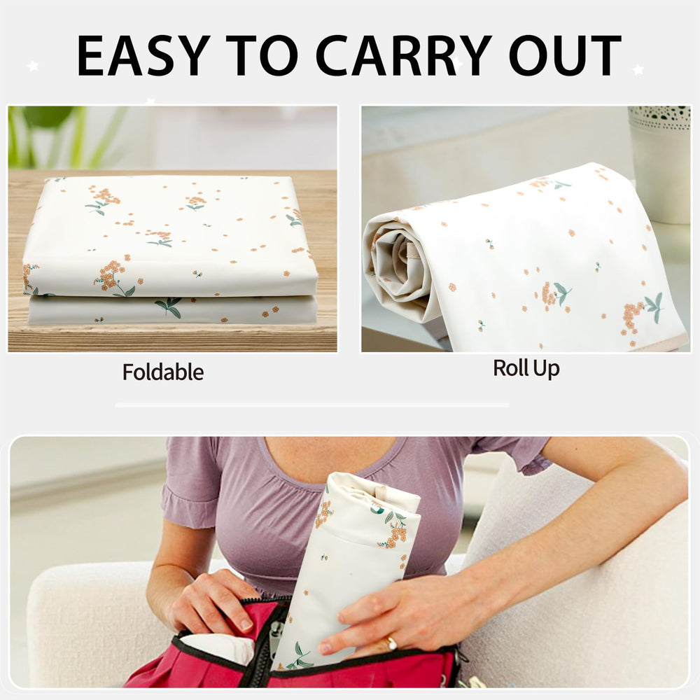Car backseat diaper changes with PHOEBUS BABY mat stay protected and comfortable