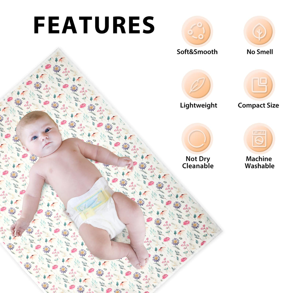 PHOEBUS BABY vegan leather changing mat multipurpose for bed, sofa, car