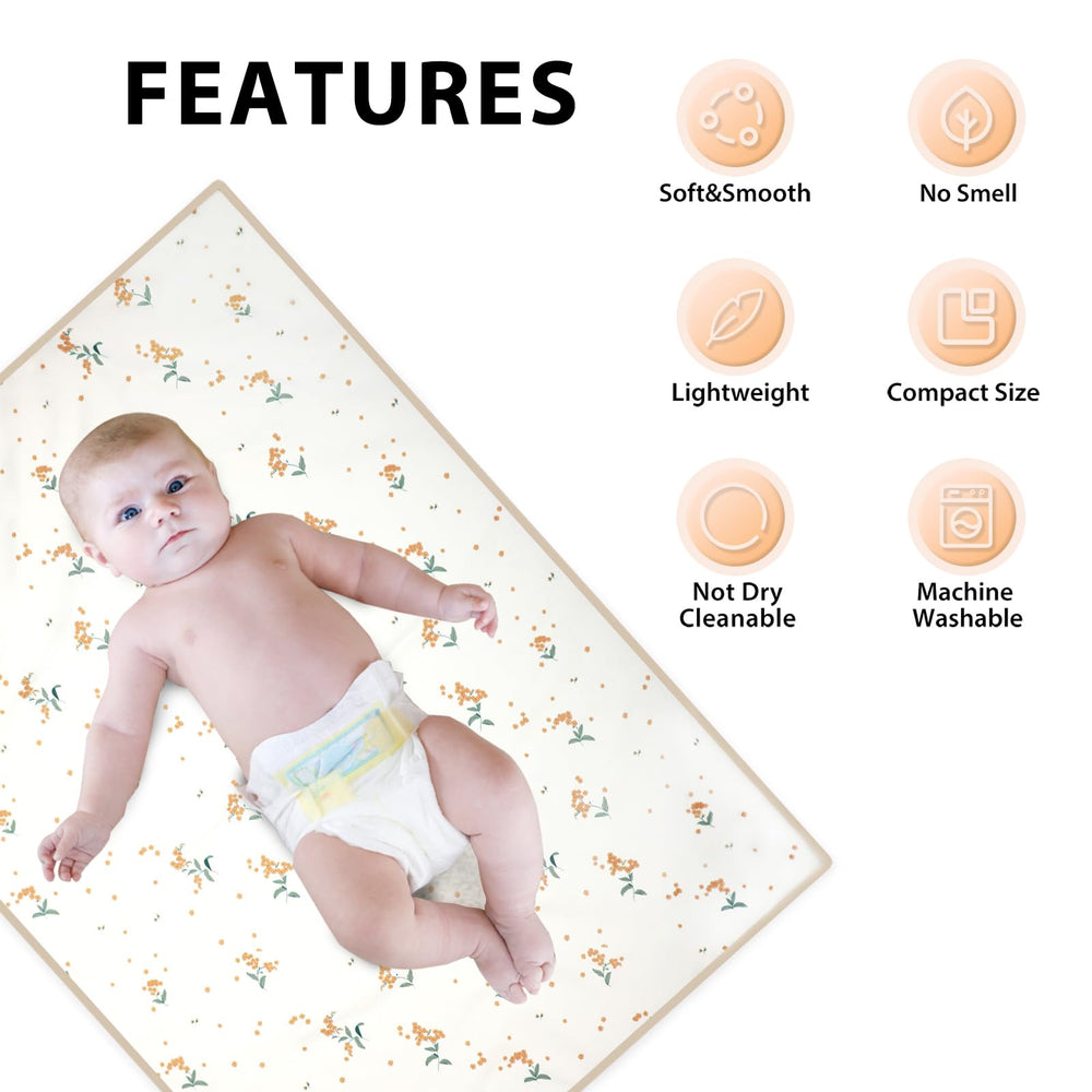 PHOEBUS BABY changing mat is multipurpose for bed, stroller, or car changes