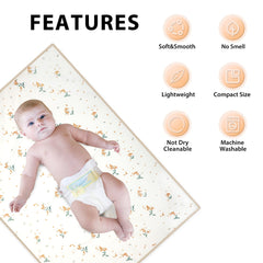 PHOEBUS BABY changing mat is multipurpose for bed, stroller, or car changes