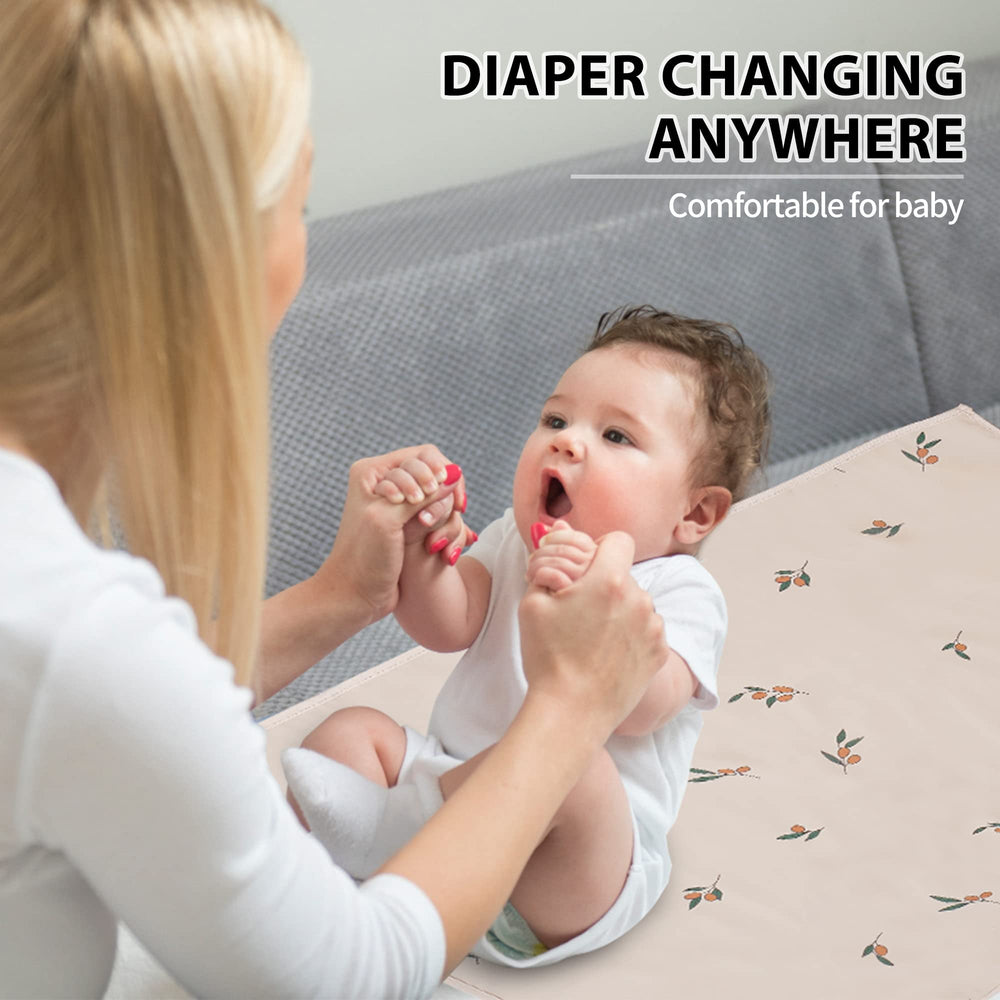 PHOEBUS BABY vegan leather changing mat patterns offer stylish options