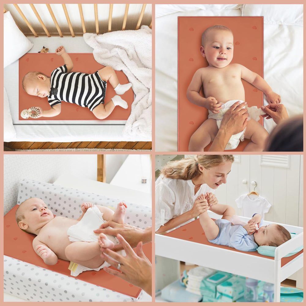 PHOEBUS BABY vegan leather changing mat, sofa-use for lounge changes.