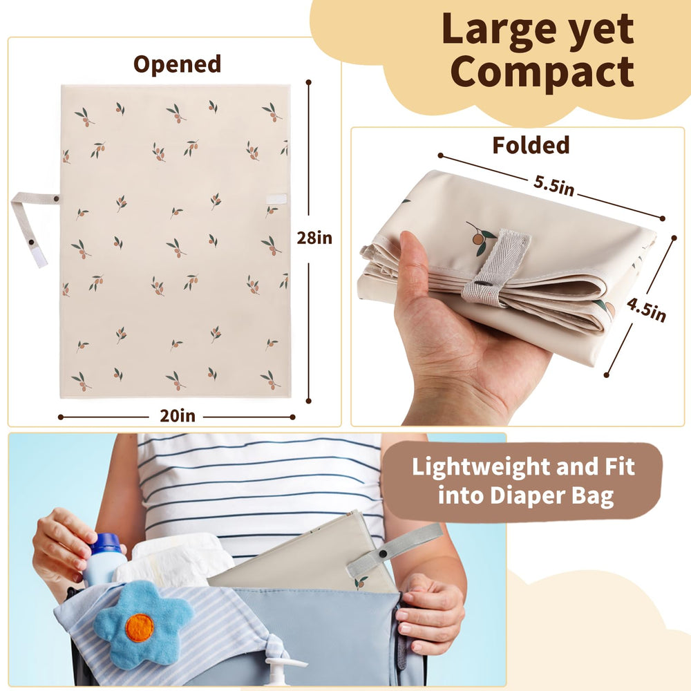 PHOEBUS BABY vegan leather waterproof closeup emphasizes wipe-clean surface.