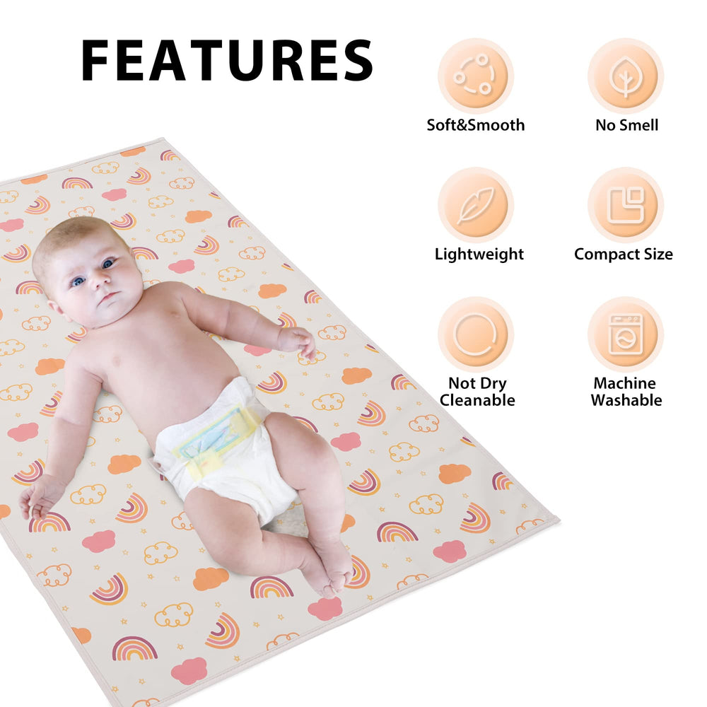 PHOEBUS BABY wipe-clean changing mat for fast cleanup after diaper changes.