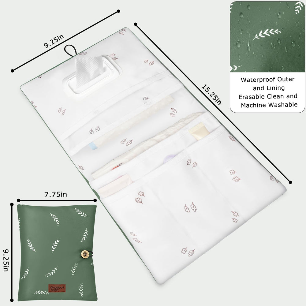 Phoebus Baby wipes pocket organization for quick access during travel