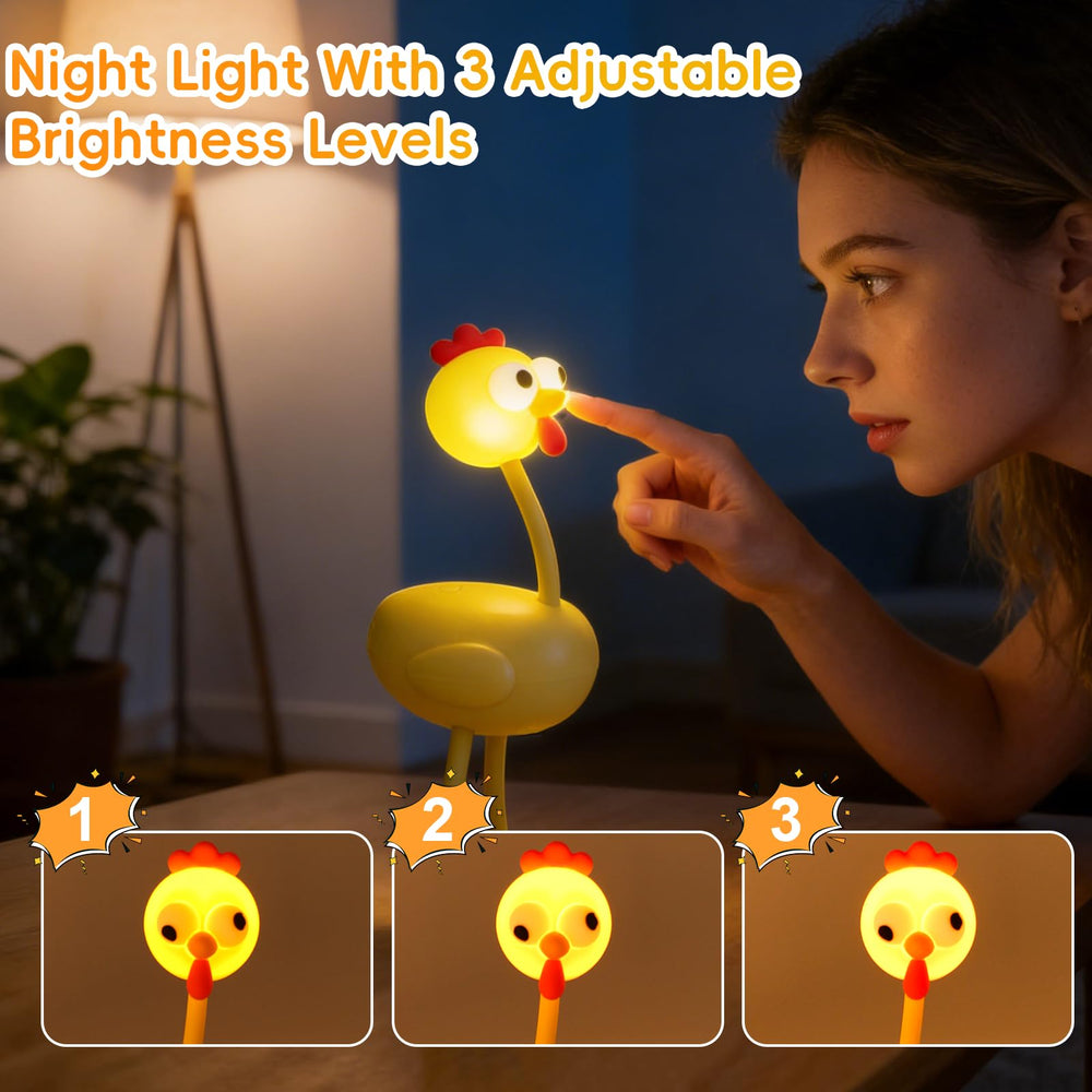 PHONORY Mini Chicken Night Light provides a bedtime companion with a soft glow