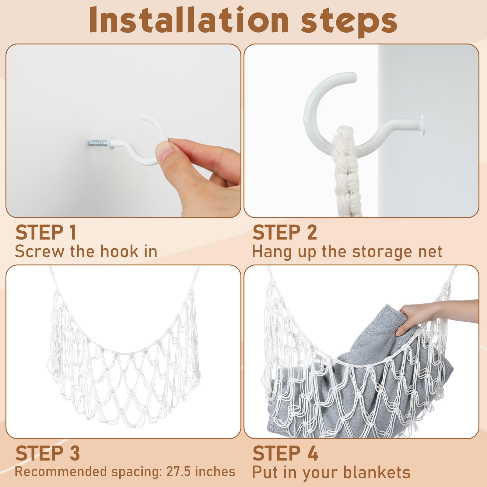 Photect easy-installation with two hooks for quick setup.