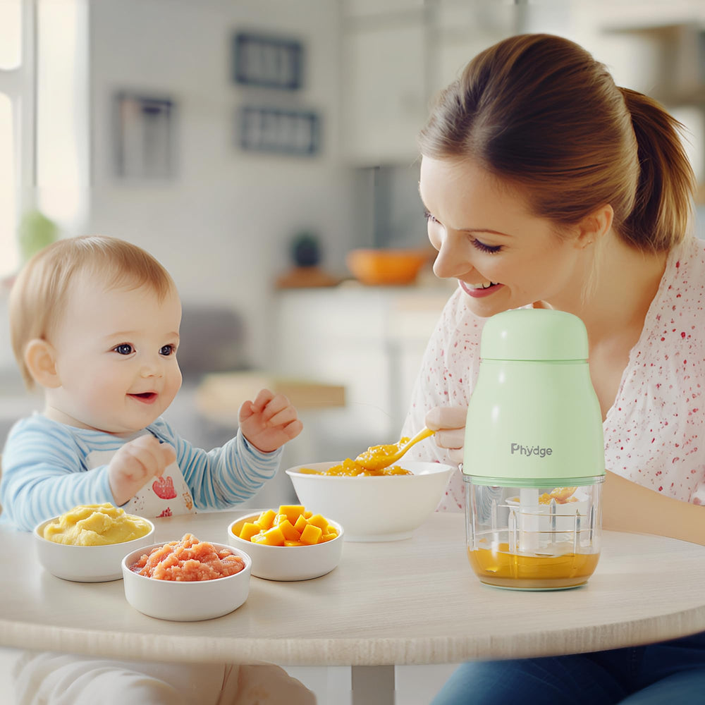 Phydge Baby Food Maker Upgrade quiet operation respects nap times.