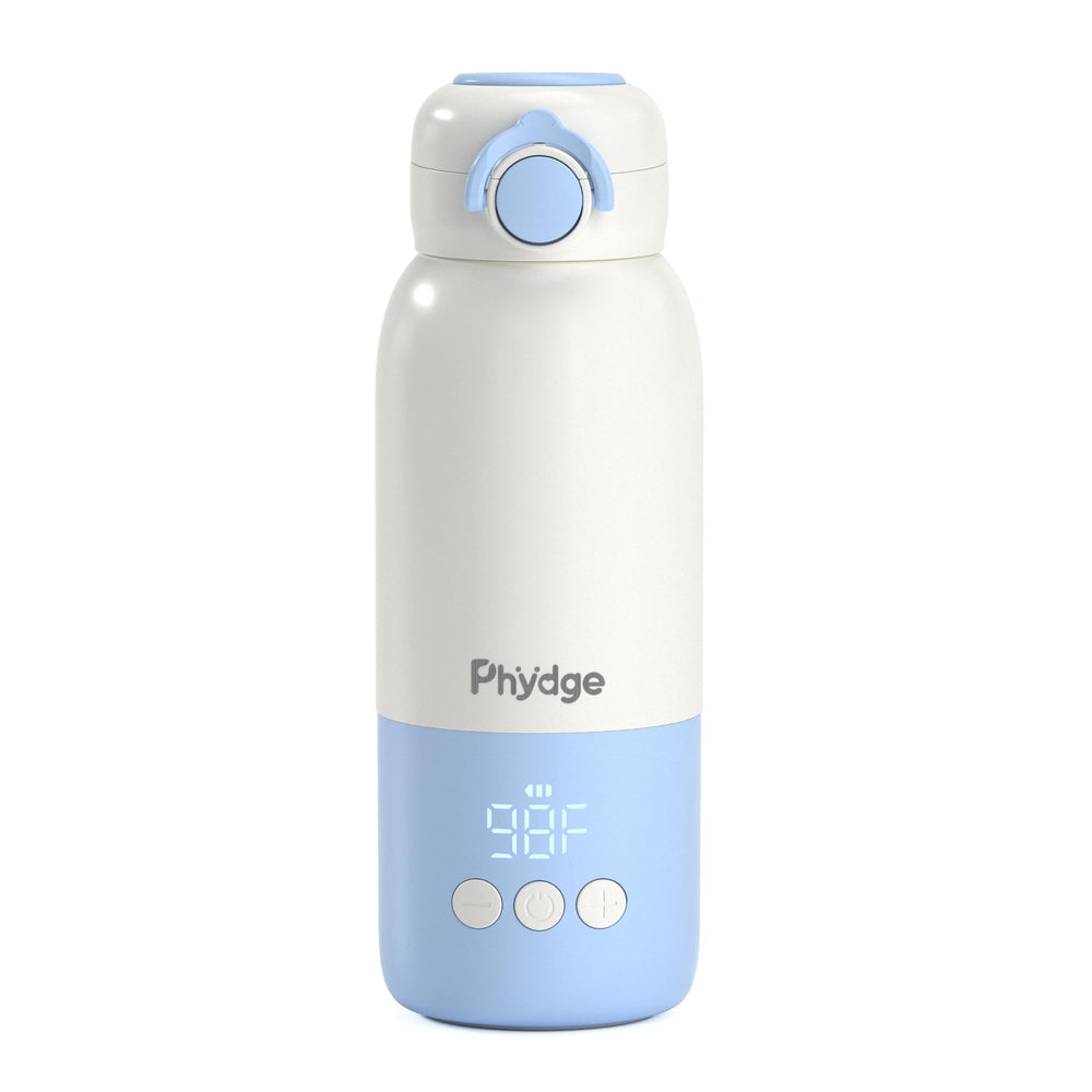 Phydge bottle warmer LED display shows real-time temperature.