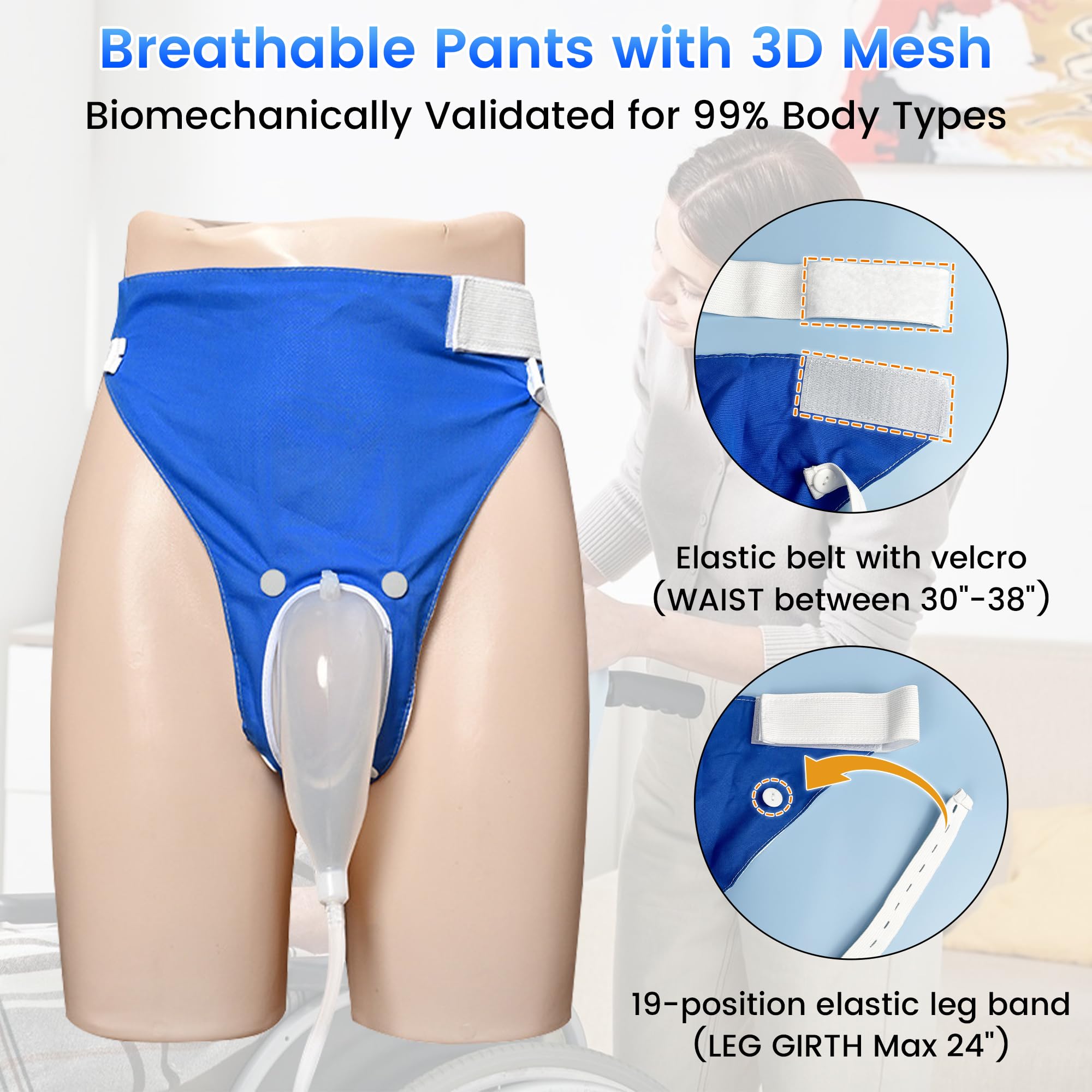 PIBEIBUK breathable double-sided pants provide lightweight all-day wear.