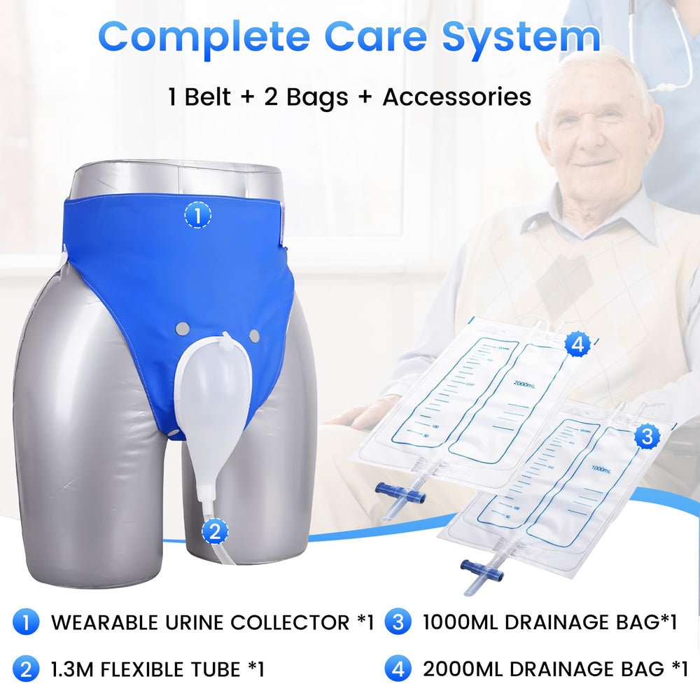 PIBEIBUK two-bag system with 1000ml and 2000ml bags for travel.