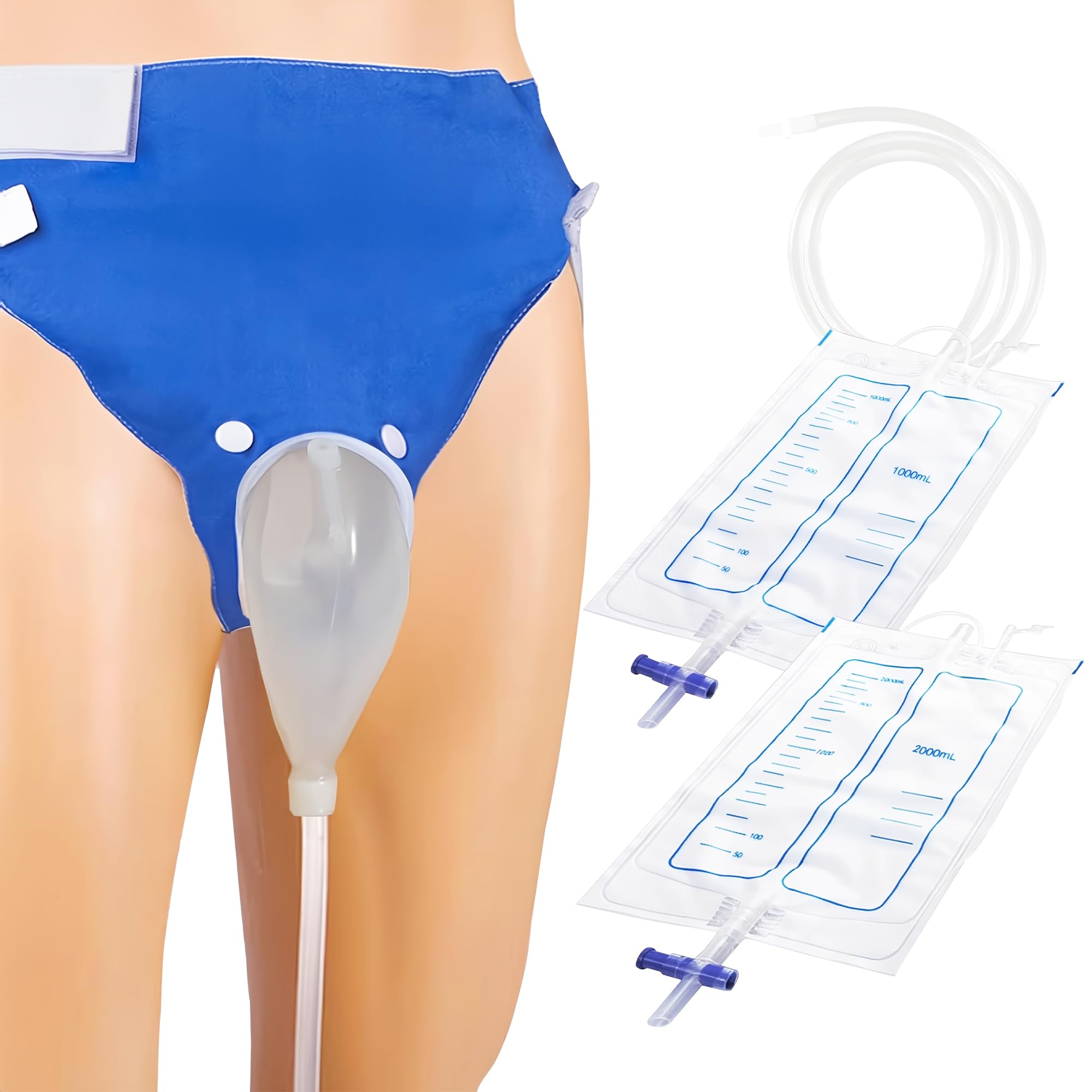 PIBEIBUK wearable silicone urine bag in use for discreet, comfortable daily wear.