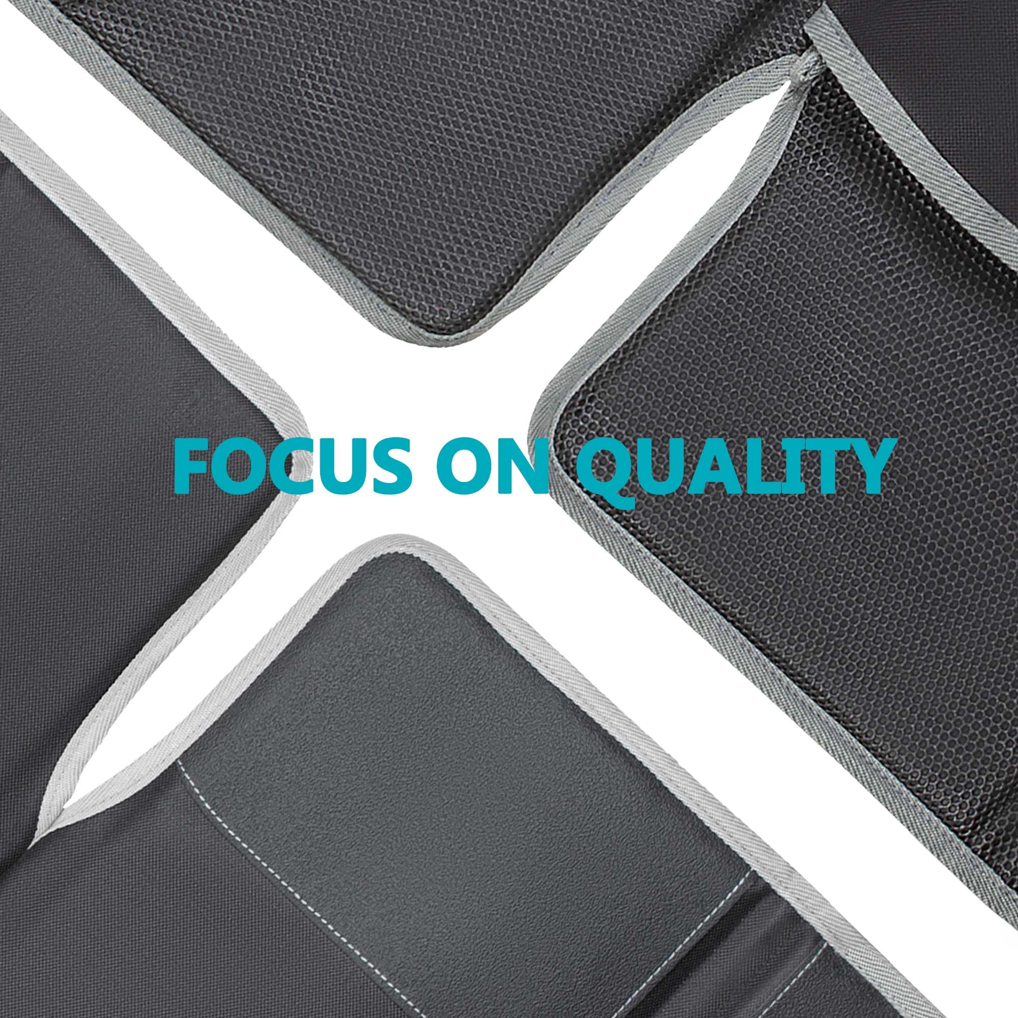 PIDO wide coverage protects seat backs and leather surfaces