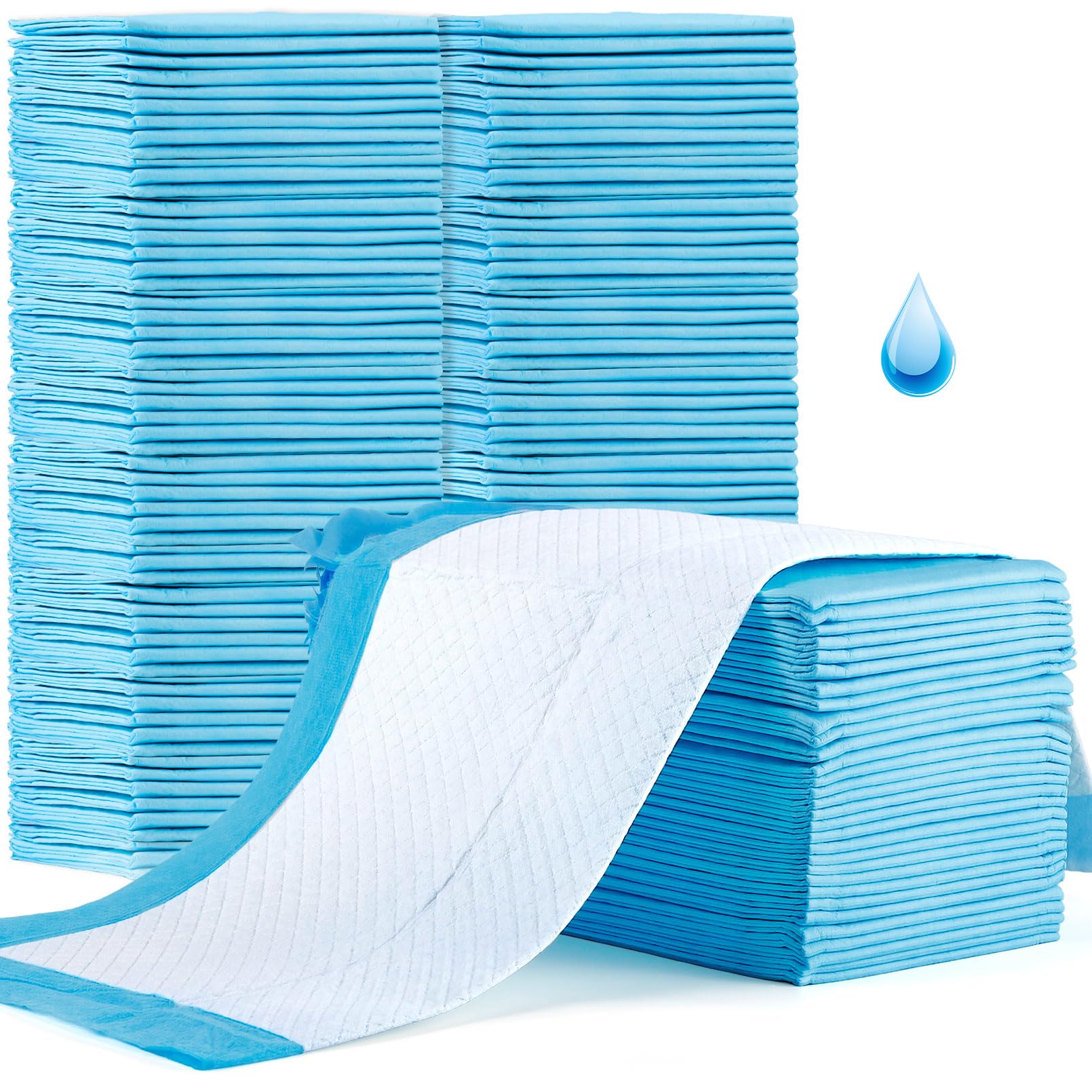 PIEMEET 100-pack disposable changing pad, portable for travel and quick cleanup.