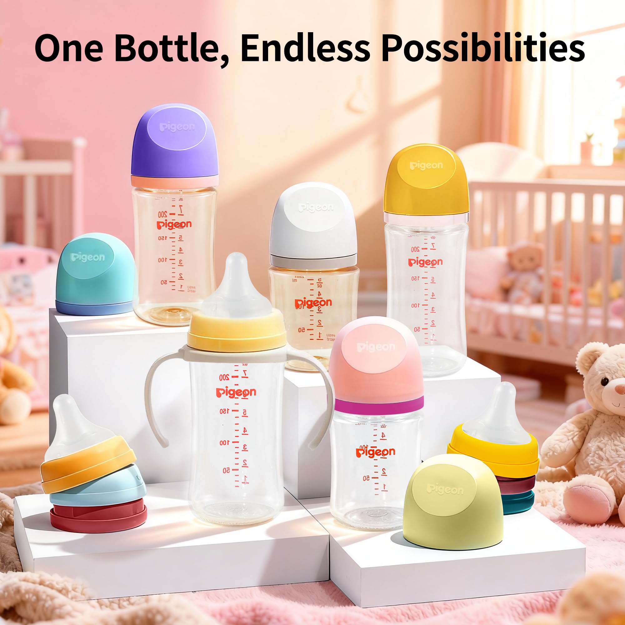 PIGEON replacement body supports quick setup for on-the-go feeding.