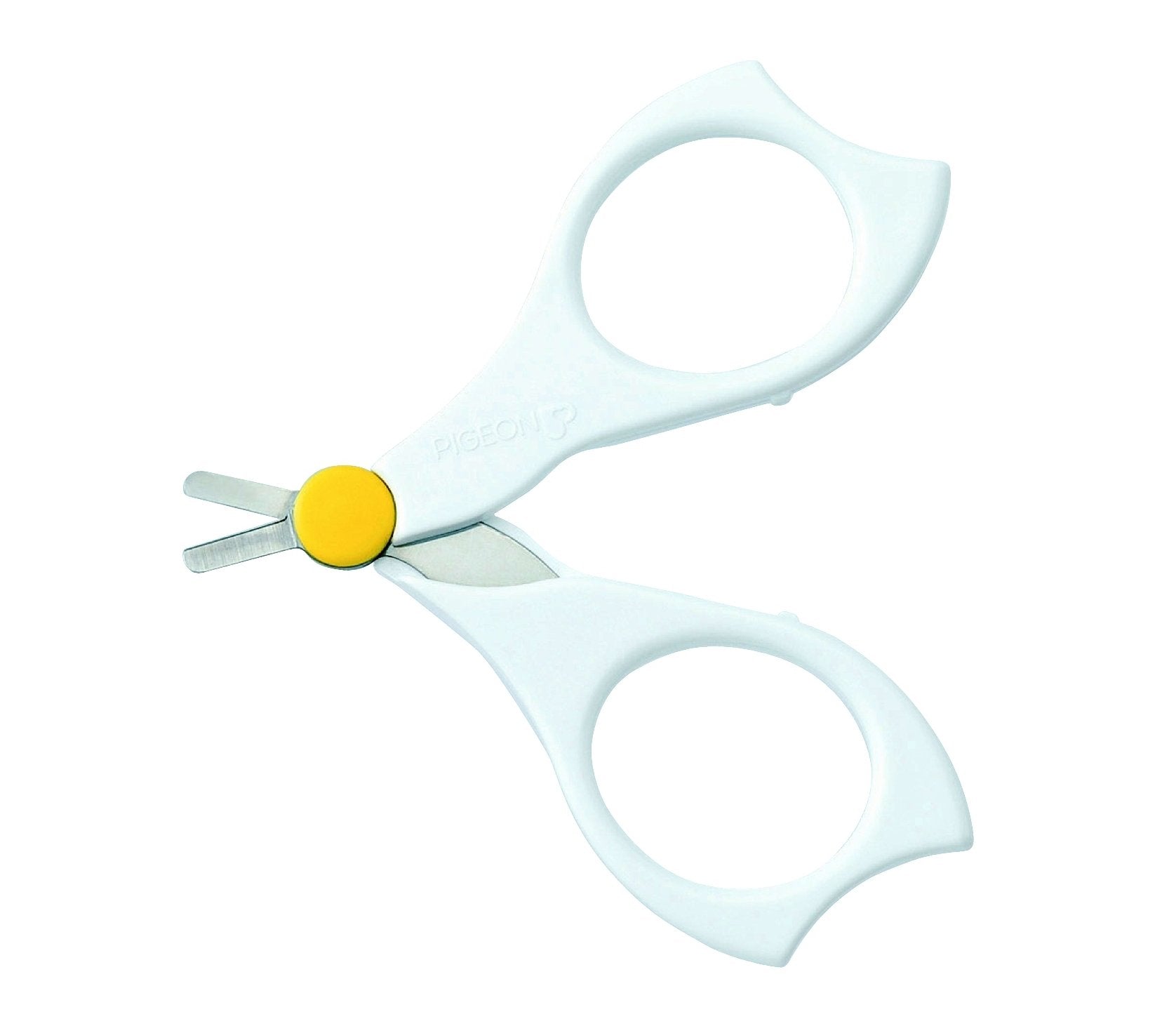 PIGEON nail scissor made in Japan cap detail for safe storage