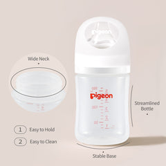 Pigeon PP anti-colic design helps minimize air exposure during feeds.