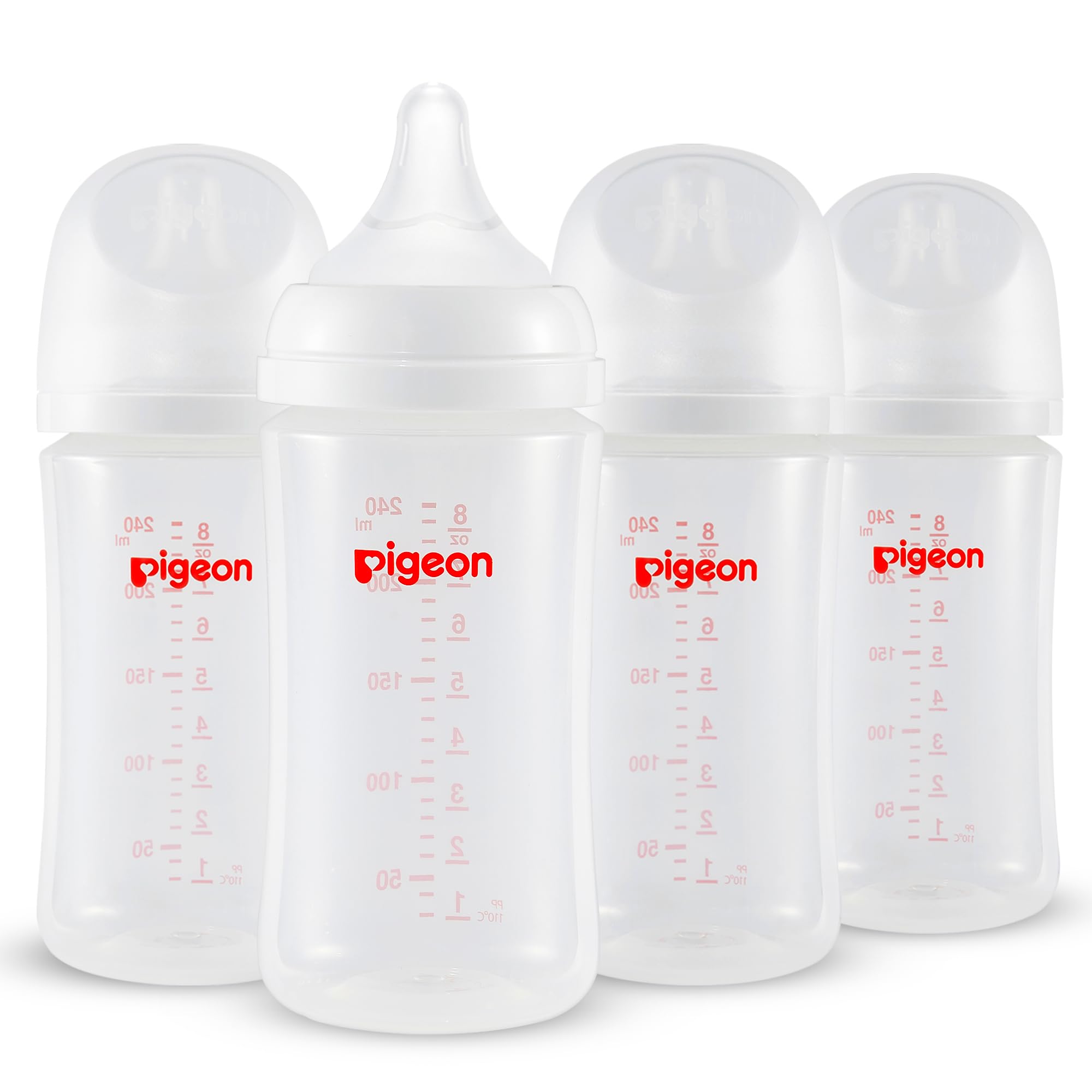 Pigeon PP nursing bottle wide-neck with easy grip for quick feeding