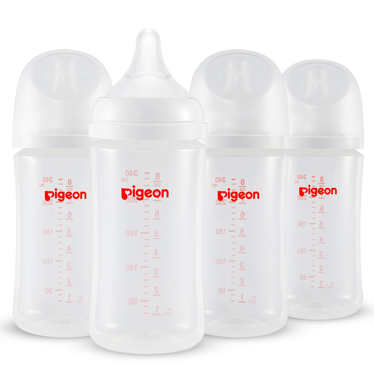 Pigeon PP nursing bottle wide-neck with easy grip for quick feeding