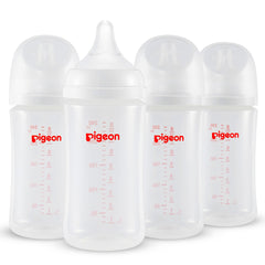 Pigeon PP nursing bottle wide-neck with easy grip for quick feeding