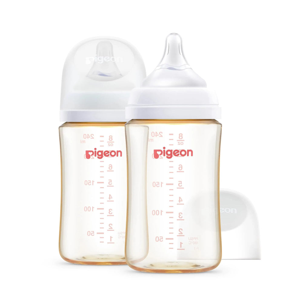 Pigeon PPSU nursing bottle with wide neck for easy feeding