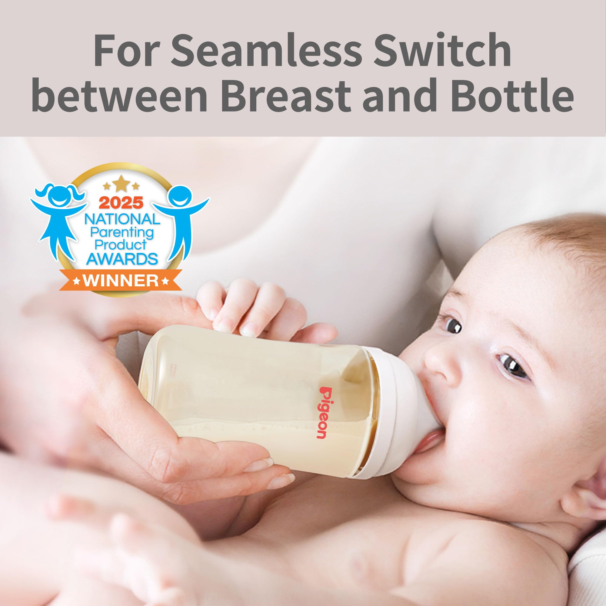 Pigeon PPSU 160ml capacity suitable for milk or formula portions.