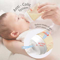 Pigeon PPSU anti-colic design helps minimize air intake during feeding.