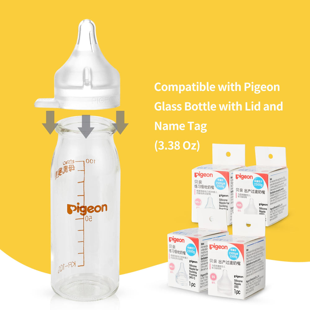 Pigeon WS-2 close-up highlights soft silicone texture for gentle sucking