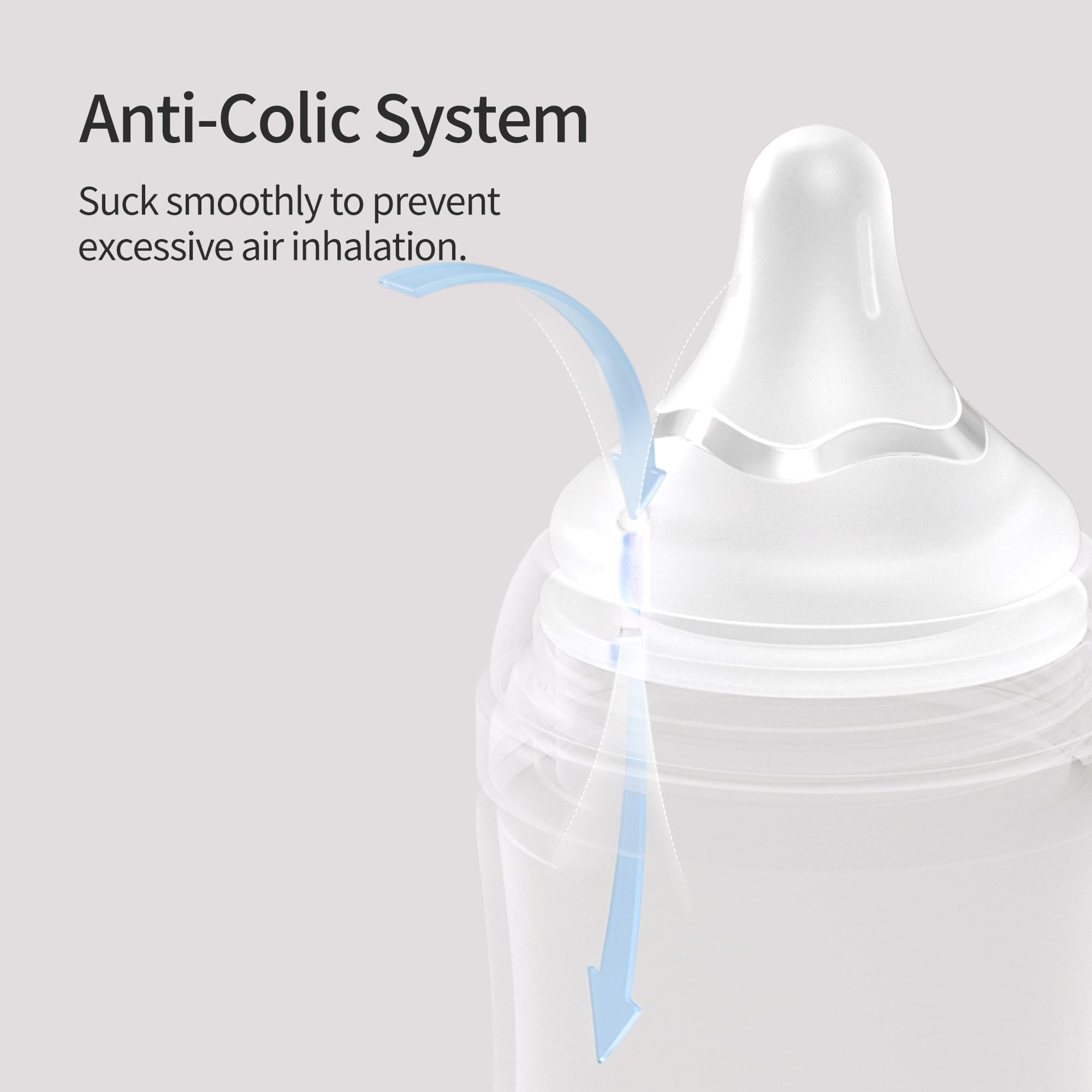 Pigeon seamless switch nipple enables easy breast-to-bottle transitions.