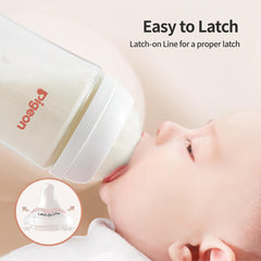 Pigeon Stage 1 anti-colic vent helps reduce swallowed air during feeds