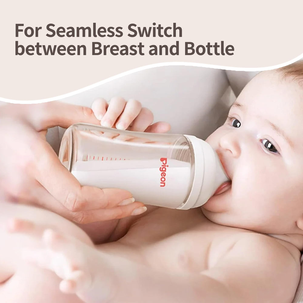 Pigeon Stage 1 soft silicone texture highlights gentle feel for baby's movements