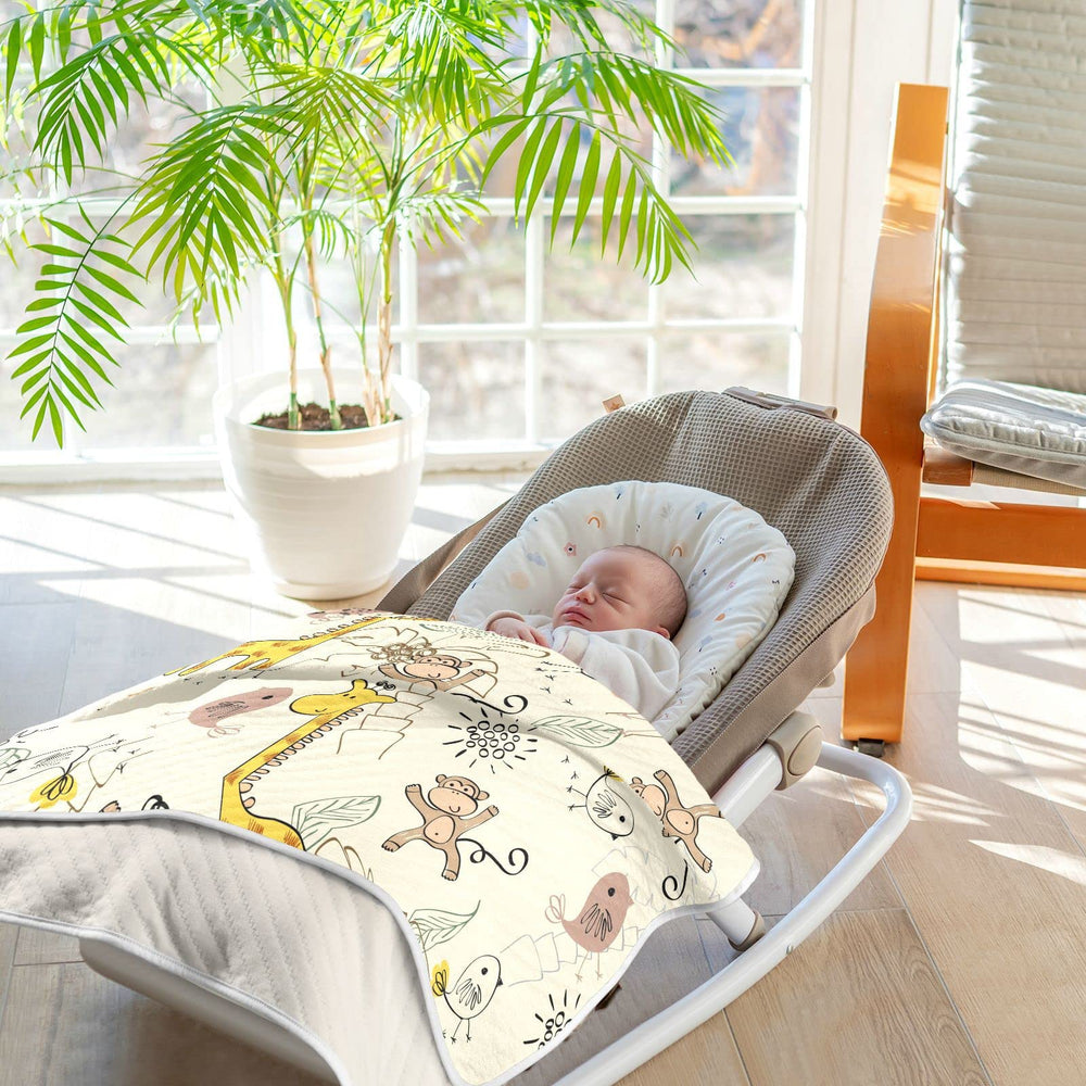 Pigsaly nursery decor blanket adds warmth and charm.