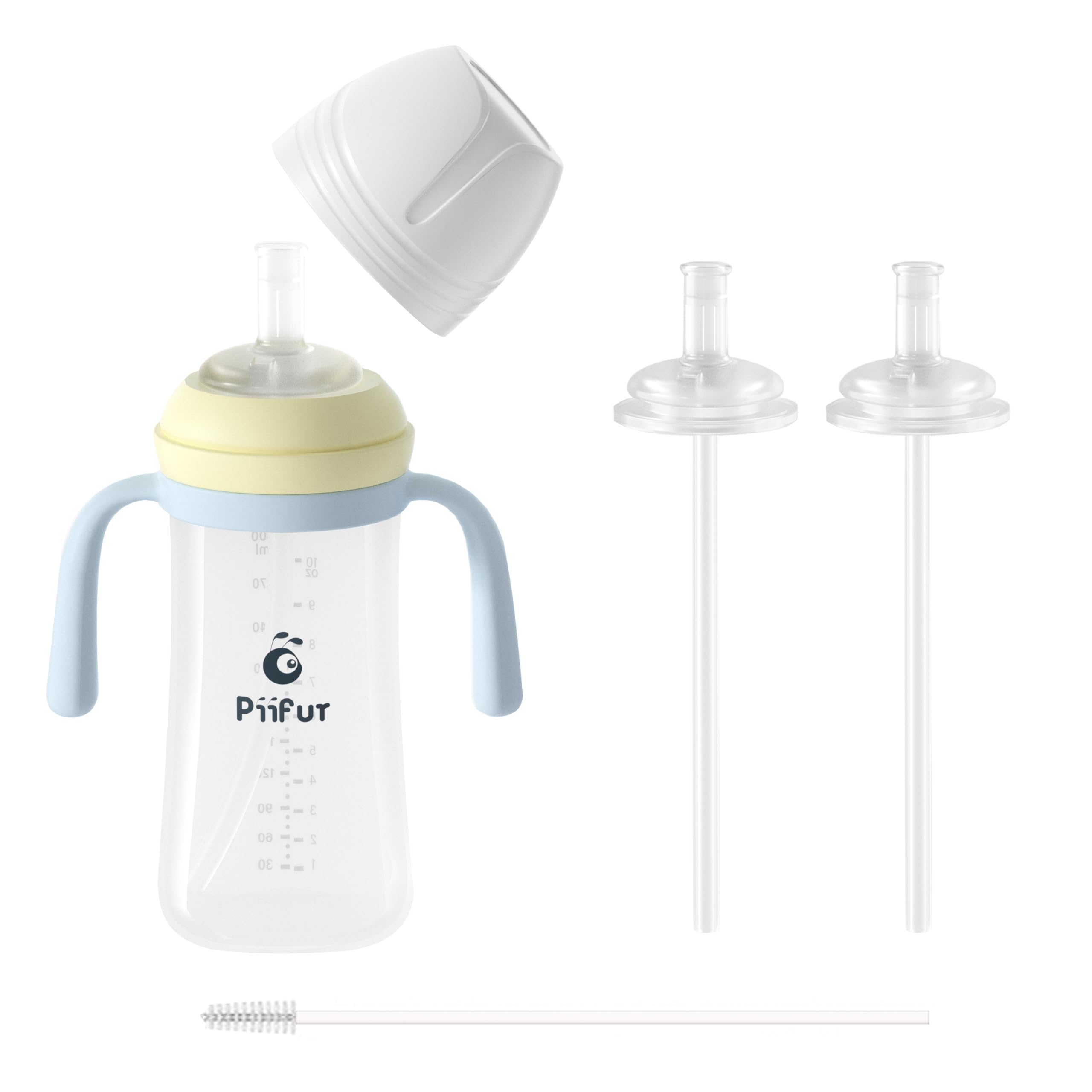 Piifur sippy cup in blue with no-spill design for mess-free drinking
