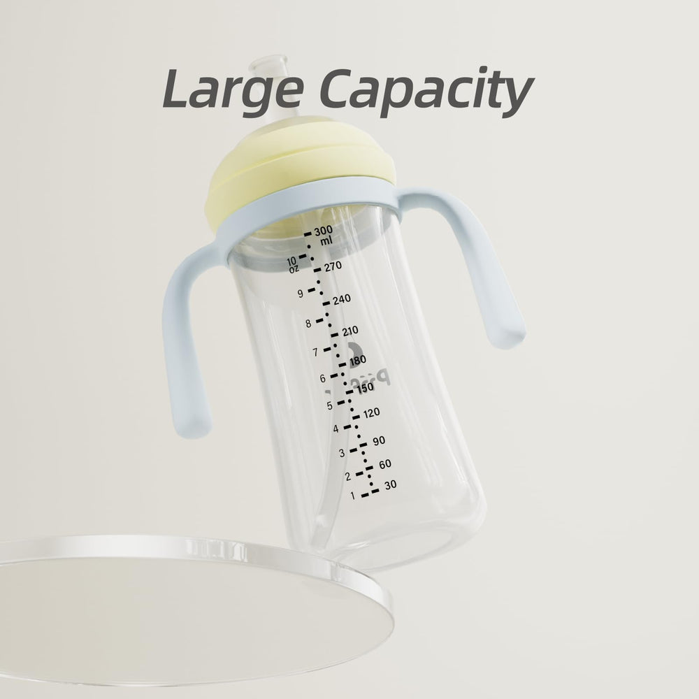 Piifur sippy cup with double-smile spout for easier hydration