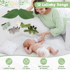 PIIKAGO three mode music box offers lullabies and motion for soothing moments