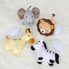 PIIKAGO crib mobile with elephant plush supporting tracking movement and curiosity